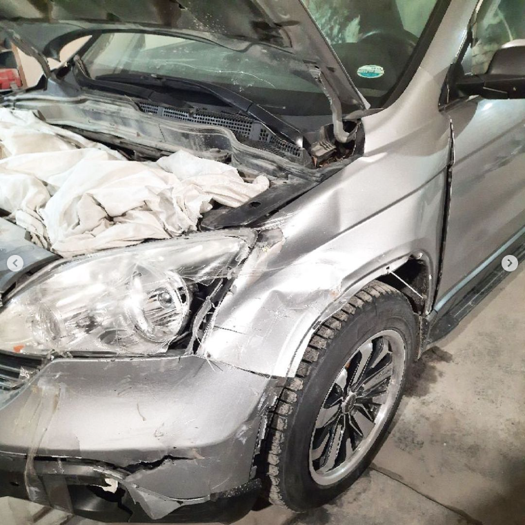 Honda CRV до кузовного ремонта 1