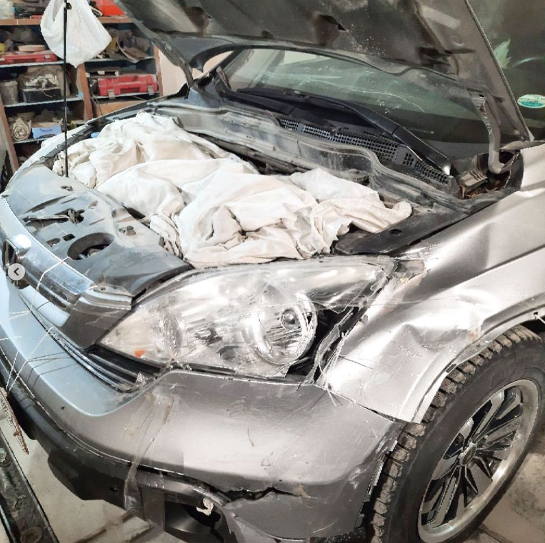 Honda CRV до кузовного ремонта 3
