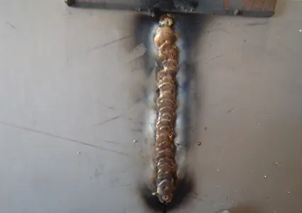  MIG пайка: готовый шов